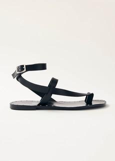 Tallula Black Leather Sandals via Alohas