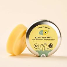 Feste Handcreme mit Bienenwachs, bio und plastikfrei - 30g via 4peoplewhocare