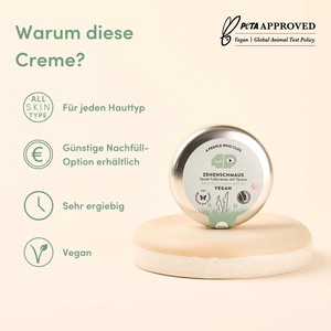 Feste Fußcreme mit Salbei und Tannen-Duft, vegan und bio, im Vorteils-Set from 4peoplewhocare