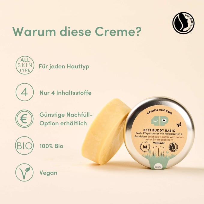 Feste Körperbutter - Kakao from 4peoplewhocare