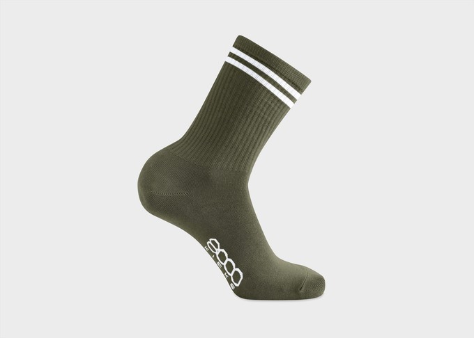 Striped Dark Green Socks from 8000kicks