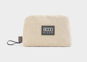 Accessory & Tech Pouch in beige hemp from 8000kicks