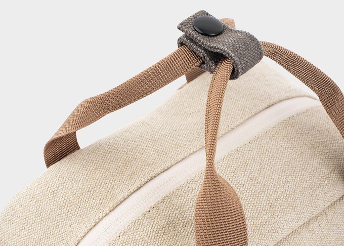 Small Hemp Backpack in Beige and Green from 8000kicks