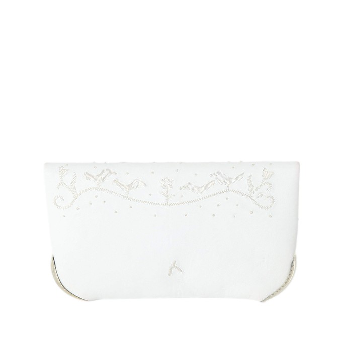 Lovebirds Wedding Clutch Bag in White from Abury