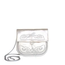 Embroidered Mini Crossbody Bag in Silver from Abury