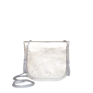 Embroidered Mini Crossbody Bag in Silver from Abury