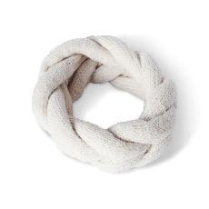 Hand-knitted Wool Headband in Ivory from Abury