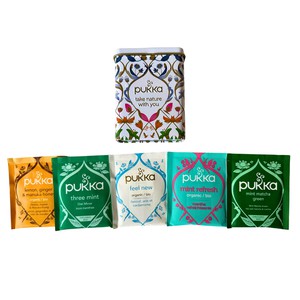 Christmas Gift Set: Wax Lantern, Leather Pouch, Tea & Hand-Painted Postcard from Abury