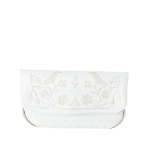 Lovebirds Wedding Clutch Bag in White from Abury