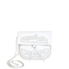 Embroidered Mini Crossbody Bag in White from Abury