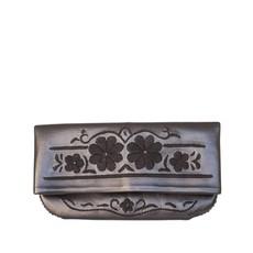 Floral Evening Clutch Bag in Black from Abury