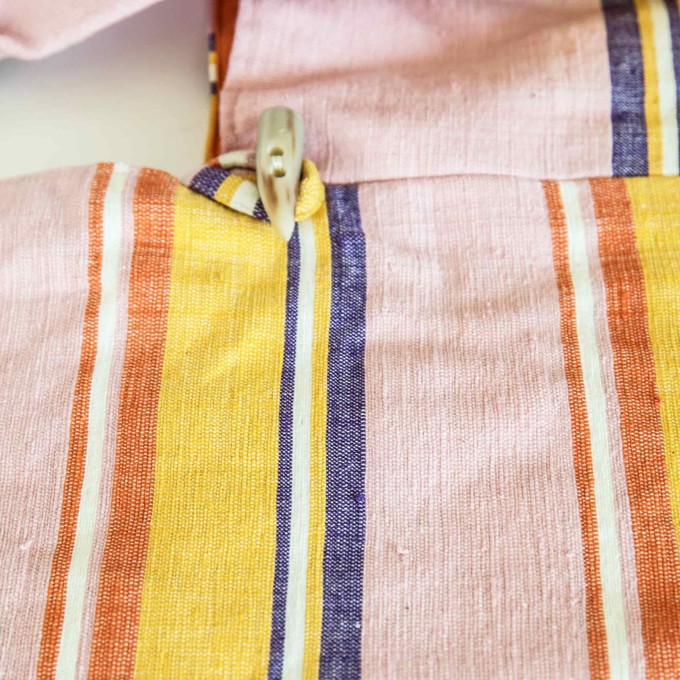 XL Hobo Shopper Bag in Pink, Yellow from Abury