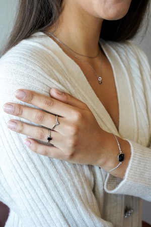 It's a Stone Thing | Ring | Silver Zircon from AdornPay