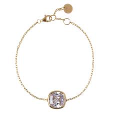 Pretty Cushion | Bracelet | Gold Zirconia via AdornPay