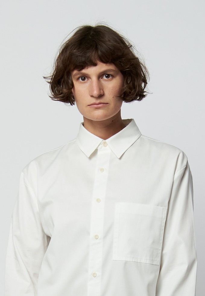 ARLO Weißes Twill-Hemd aus reiner Bio Baumwolle from AFORA.WORLD