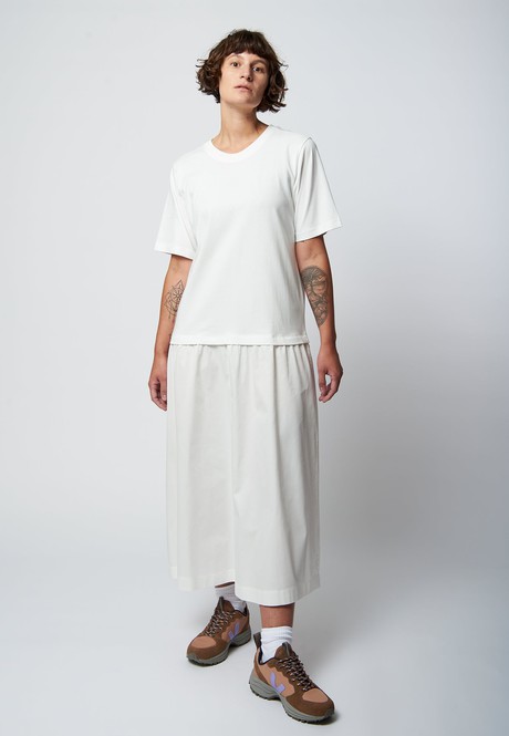 Weißes Jersey Kleid TARA aus reiner Bio Baumwolle from AFORA.WORLD
