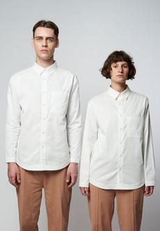 ARLO Weißes Twill-Hemd aus reiner Bio Baumwolle via AFORA.WORLD