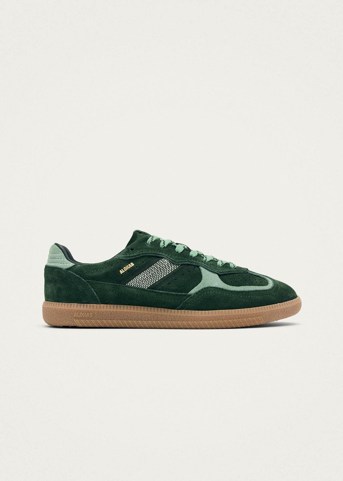 Tb.490 Rife Green Tones Leather Sneakers from Alohas