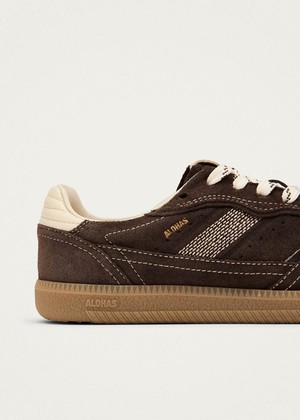 Tb.490 Rife Chocolate Cream Leather Sneakers from Alohas
