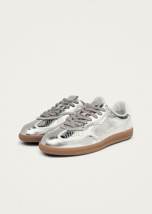 Tb.490 Rife Shimmer Silver Cream Leather Sneakers from Alohas