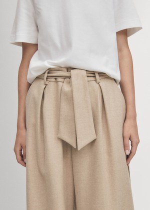 Abbie Beige Trousers from Alohas