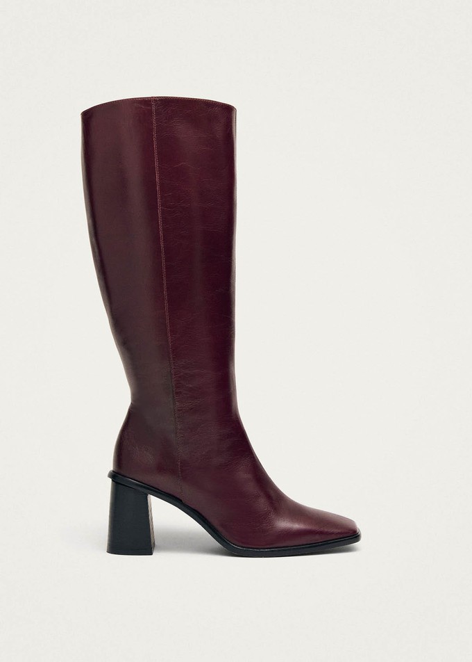 East Rift Burgundy Leather Boots from Alohas