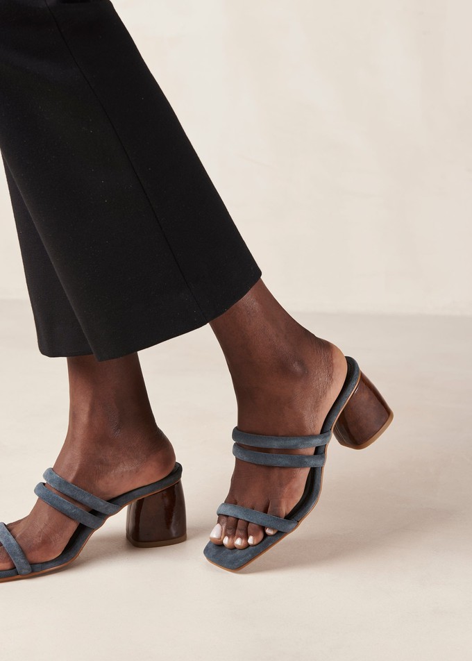 Indiana Grey Leather Sandals from Alohas