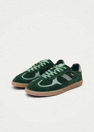 Tb.490 Rife Green Tones Leather Sneakers from Alohas