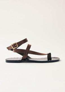 Tallula Brown Leather Sandals via Alohas