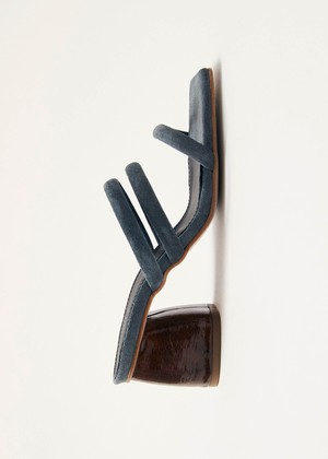 Indiana Grey Leather Sandals from Alohas