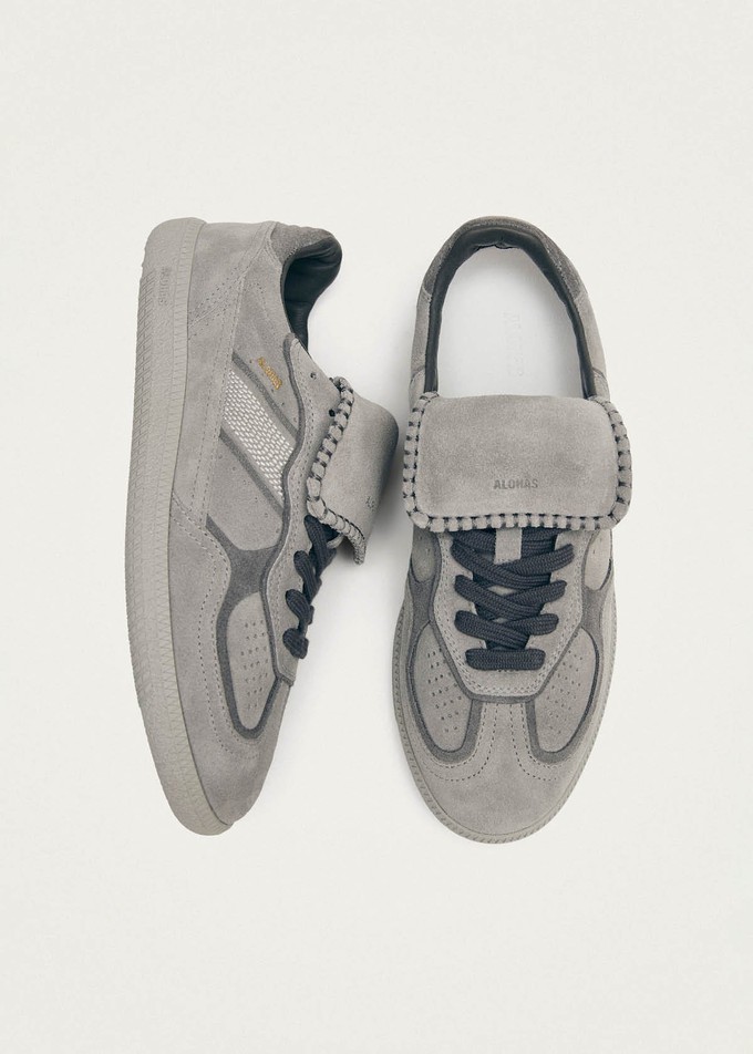 Tb.490 Club Suede Pale Grey Leather Sneakers from Alohas