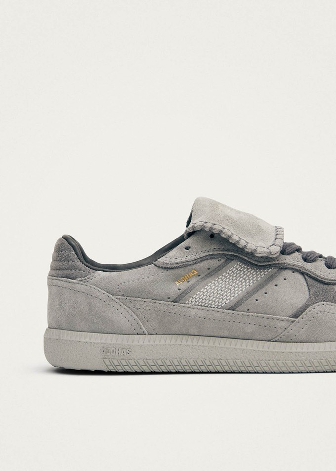 Tb.490 Club Suede Pale Grey Leather Sneakers from Alohas