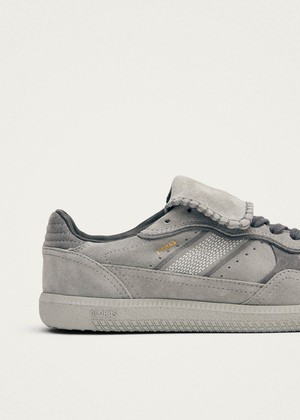 Tb.490 Club Suede Pale Grey Leather Sneakers from Alohas