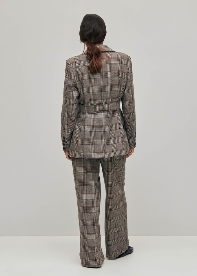 Nagano Checks Brown Blazer from Alohas Nagano Checks Brown Blazer from Alohas