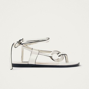 Morosia White Leather Sandals from Alohas