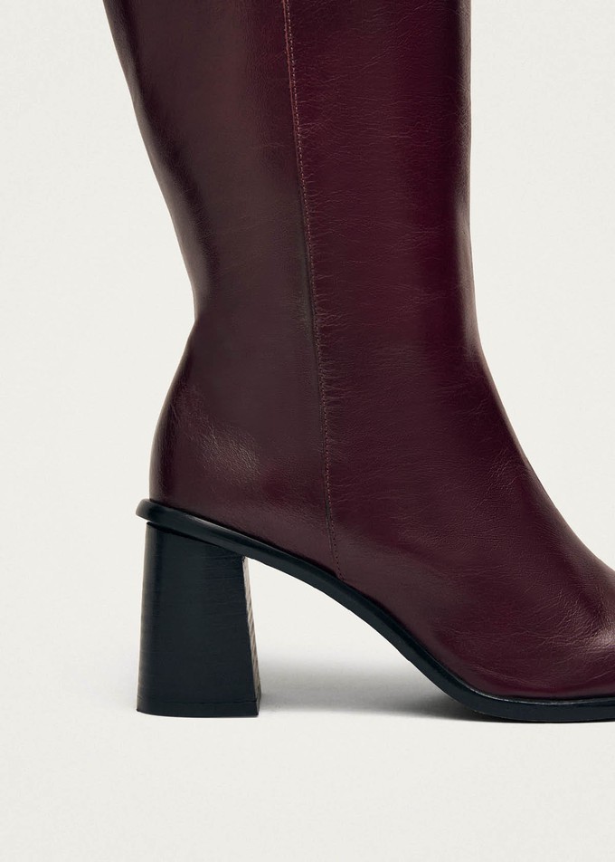 East Rift Burgundy Leather Boots from Alohas
