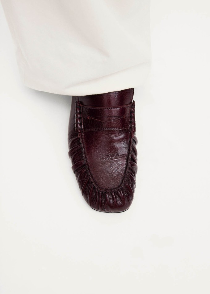 Aven Rift Burgundy Leather Loafers from Alohas