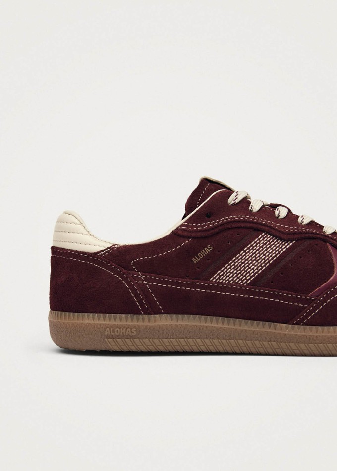 Tb.490 Rife Burgundy Cream Leather Sneakers from Alohas