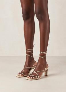 Bellini Cream Leather Sandals via Alohas