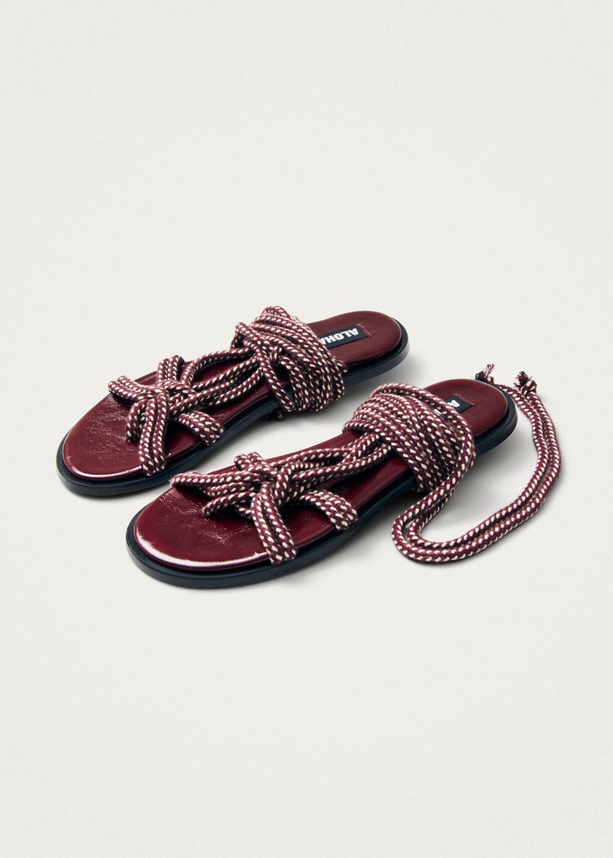 Tory Burgundy Sandals from Alohas