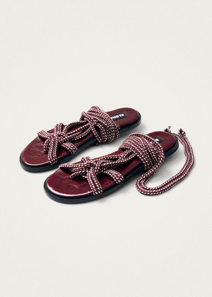 Tory Burgundy Sandals from Alohas