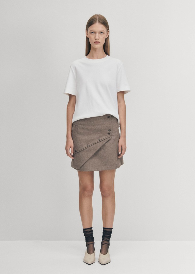 Adela Taupe Skirt from Alohas