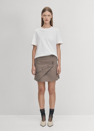 Adela Taupe Skirt from Alohas
