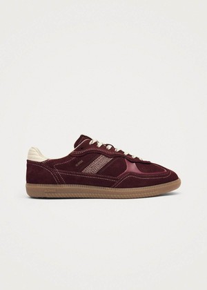 Tb.490 Rife Burgundy Cream Leather Sneakers from Alohas
