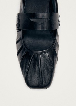 Bargo Black Leather Ballet Flats from Alohas