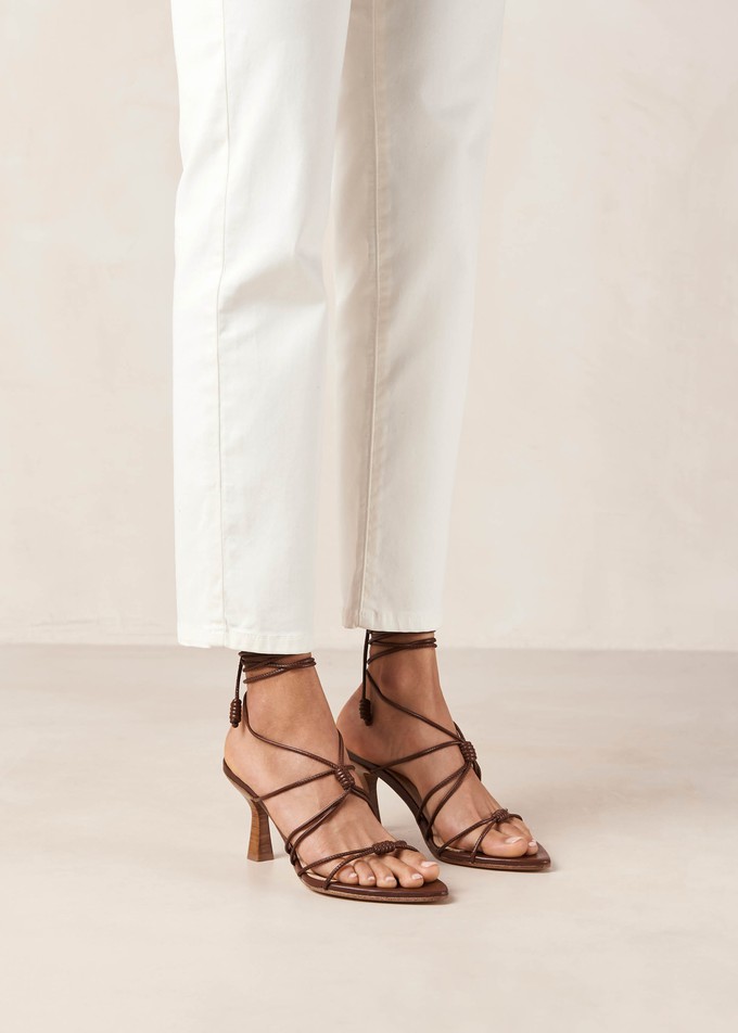 Belinda Brown Leather Sandals from Alohas