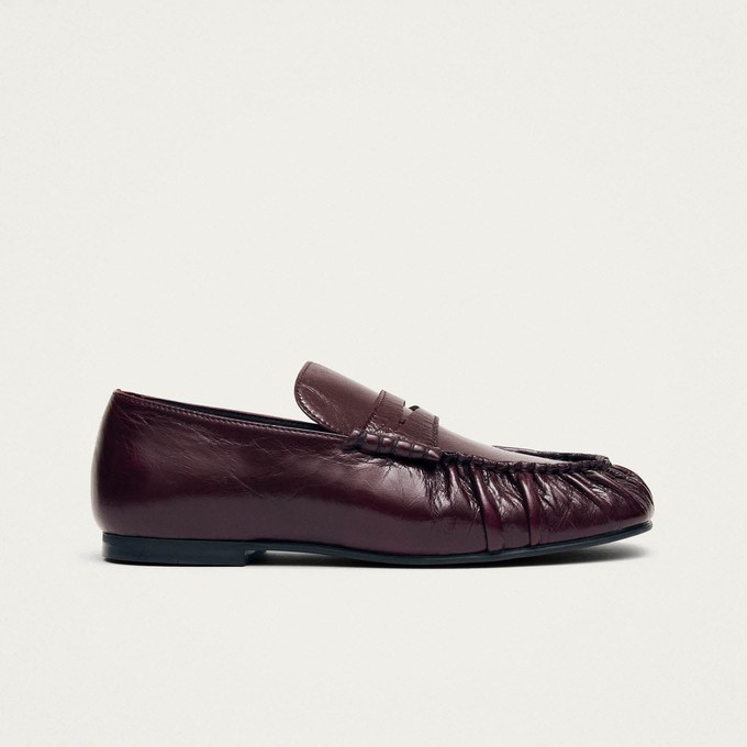 Aven Rift Burgundy Leather Loafers from Alohas