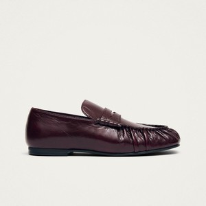 Aven Rift Burgundy Leather Loafers from Alohas