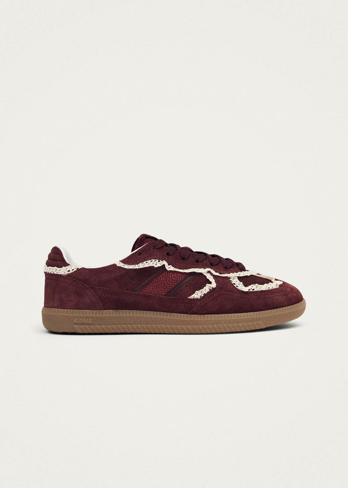 Tb.490 Crochet Burgundy Leather Sneakers from Alohas