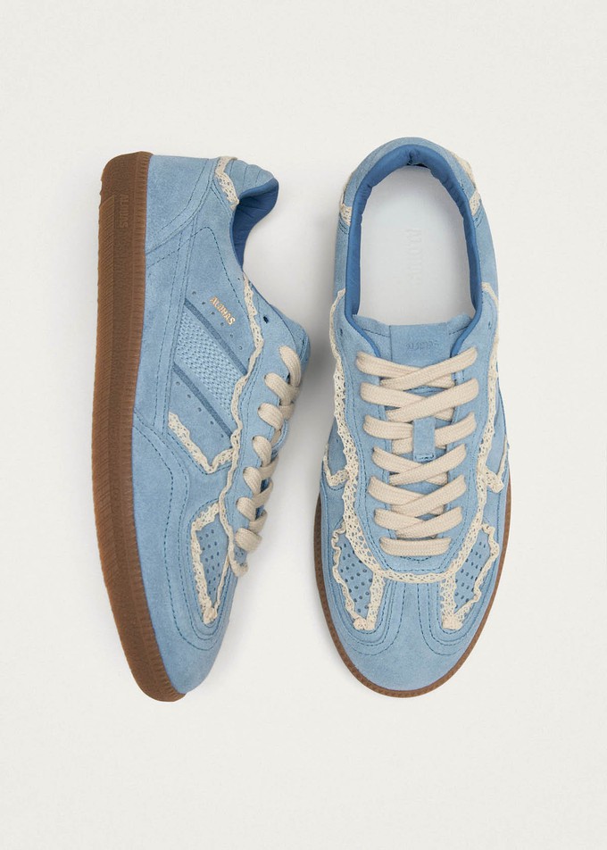 Tb.490 Crochet Blue Leather Sneakers from Alohas